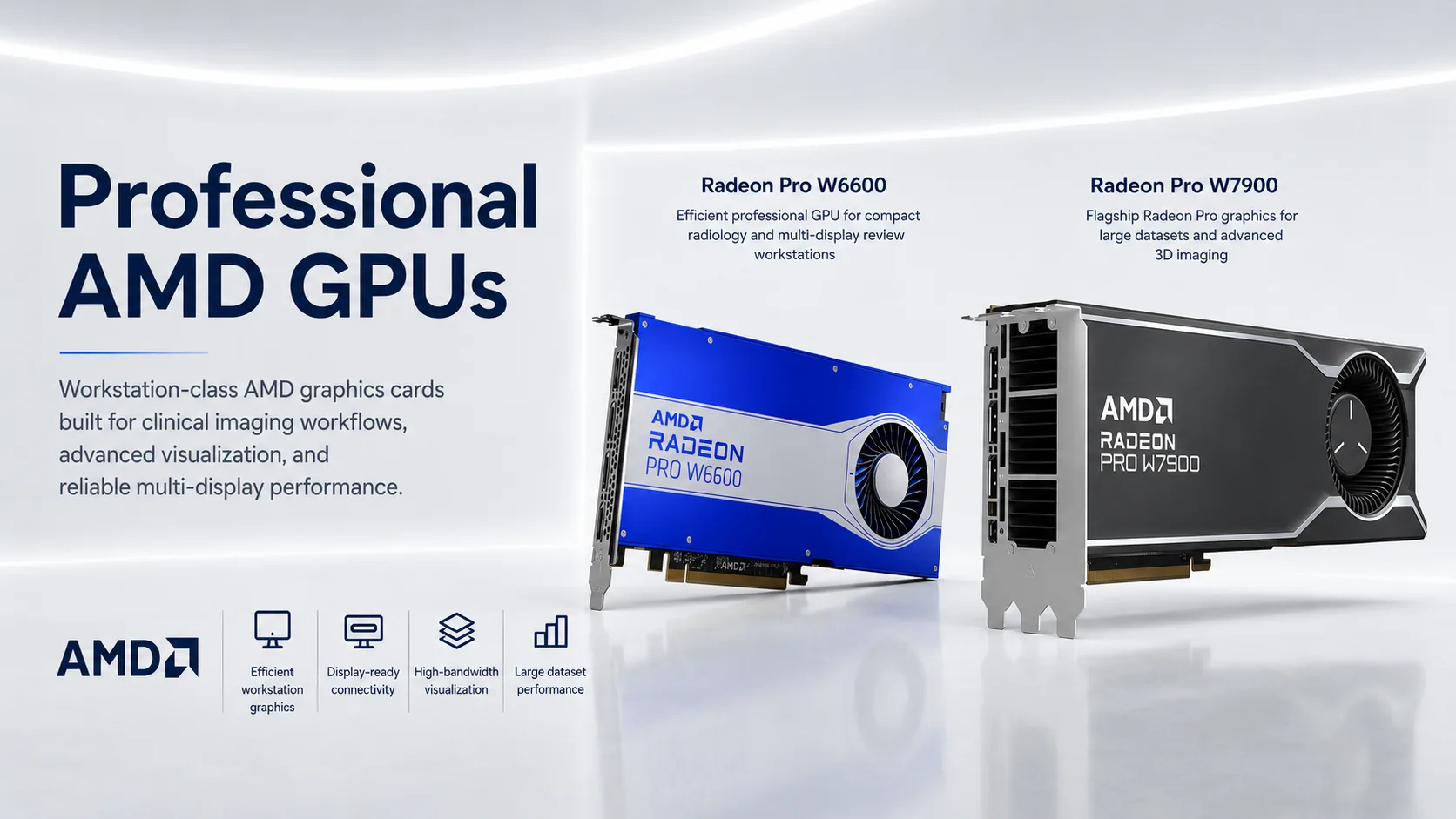 AMD Radeon Pro graphics cards for medical imaging workstations